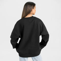NFL Miami Dolphins Gameday Couture Women's Oversized Victory Lane Black Label Premium Fleece Sweatshirt
