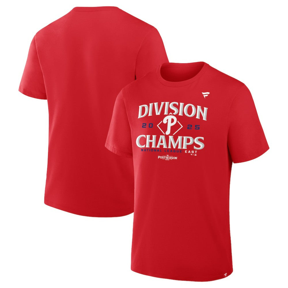Philadelphia Phillies 2025 NL East Division Champions Locker Room Big & Tall T-Shirt - Red