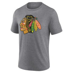 Chicago Blackhawks Heritage Custom Tri-Blend T-Shirt