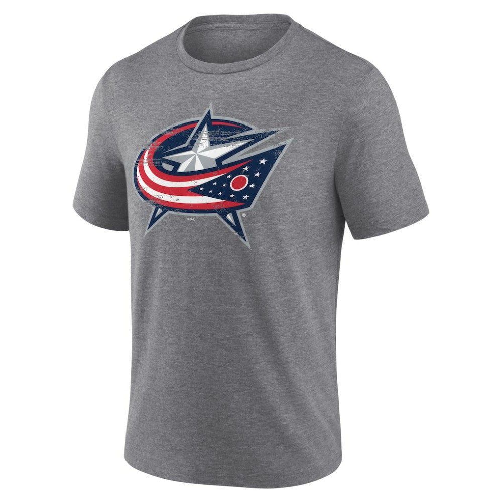 Columbus Blue Jackets Heritage Custom Tri-Blend T-Shirt