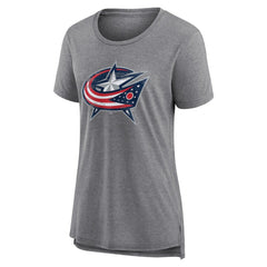 Columbus Blue Jackets Women's Heritage Custom Tri-Blend T-Shirt