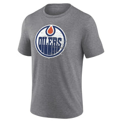 Edmonton Oilers Heritage Custom Tri-Blend T-Shirt