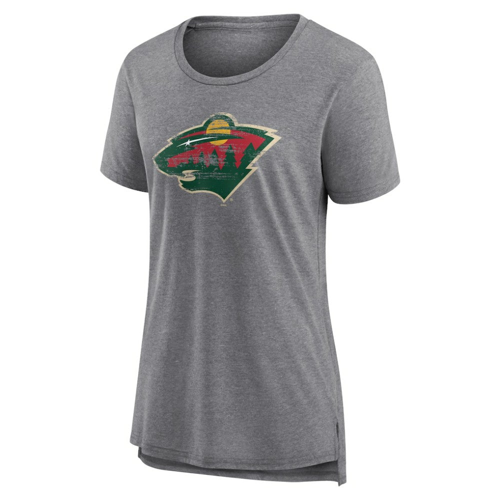 Minnesota Wild Women's Heritage Custom Tri-Blend T-Shirt