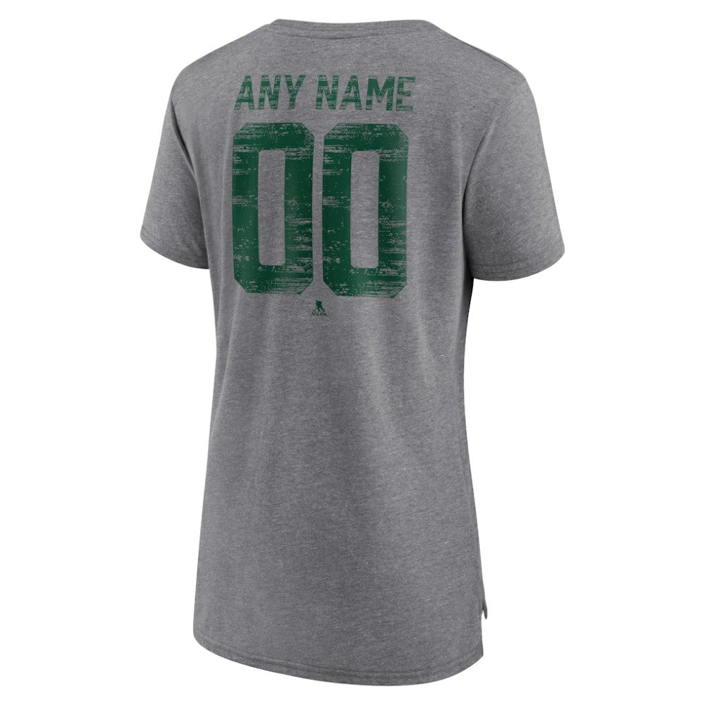 Minnesota Wild Women's Heritage Custom Tri-Blend T-Shirt