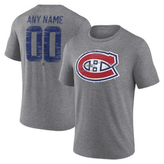 Montreal Canadiens Heritage Custom Tri-Blend T-Shirt