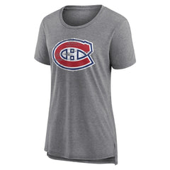Montreal Canadiens Women's Heritage Custom Tri-Blend T-Shirt