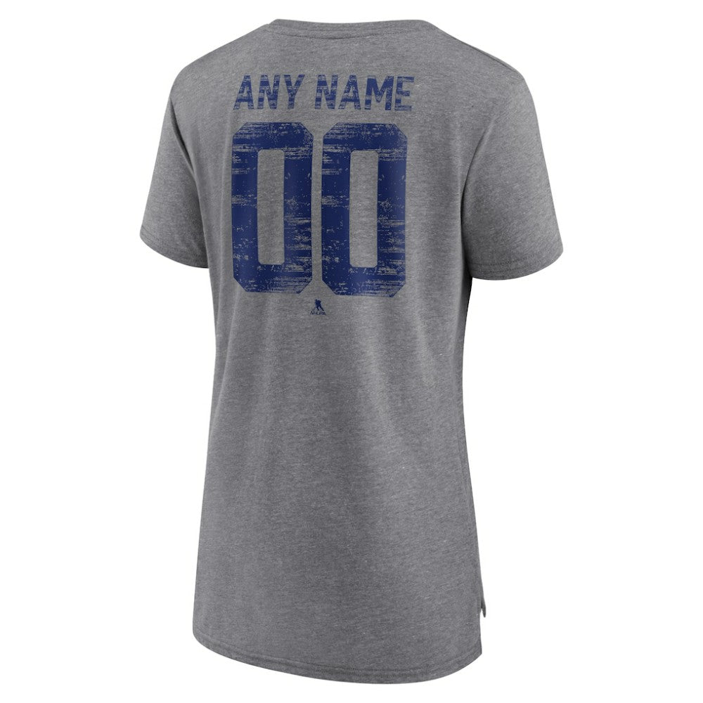Montreal Canadiens Women's Heritage Custom Tri-Blend T-Shirt