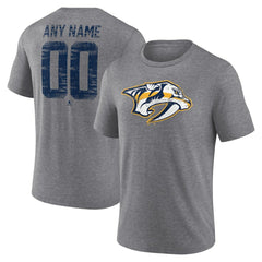 Nashville Predators Heritage Custom Tri-Blend T-Shirt