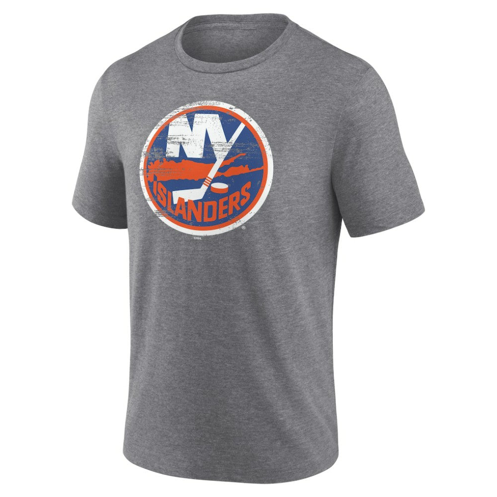 New York Islanders Heritage Custom Tri-Blend T-Shirt