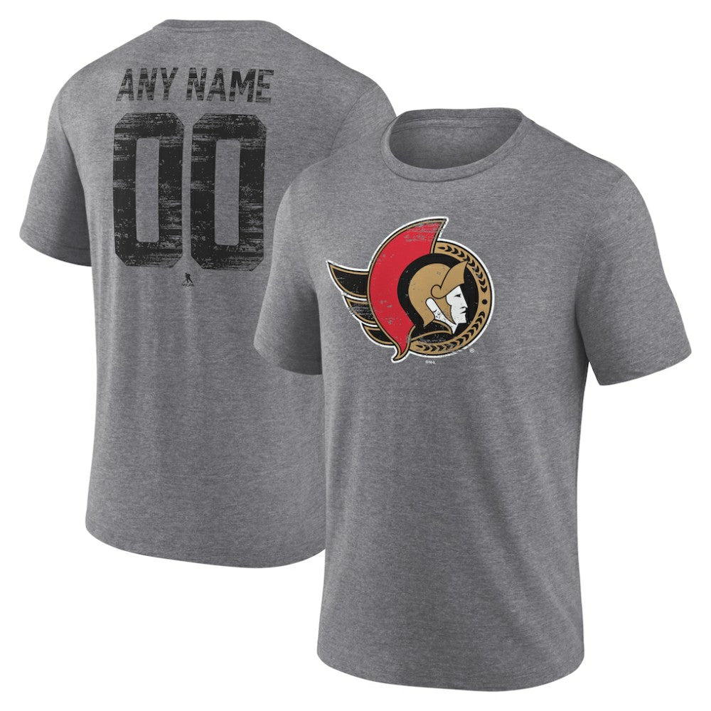 Ottawa Senators Heritage Custom Tri-Blend T-Shirt