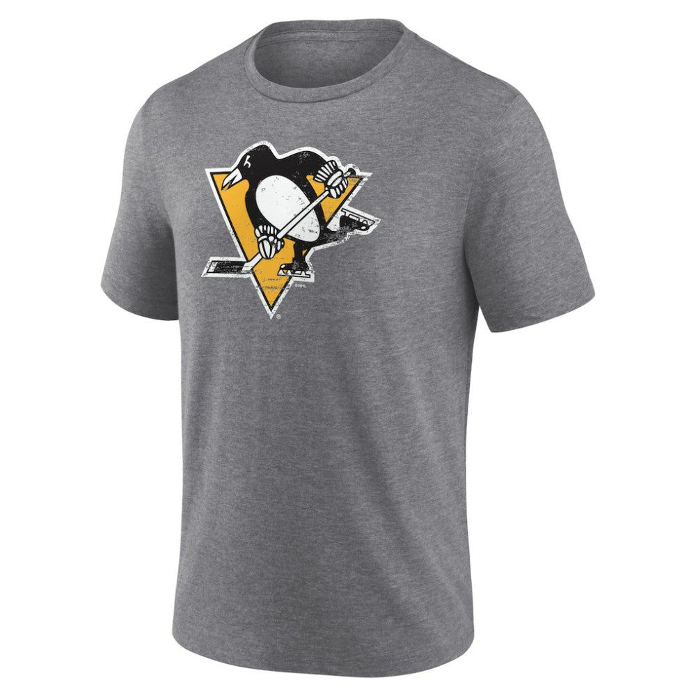 Pittsburgh Penguins Heritage Custom Tri-Blend T-Shirt