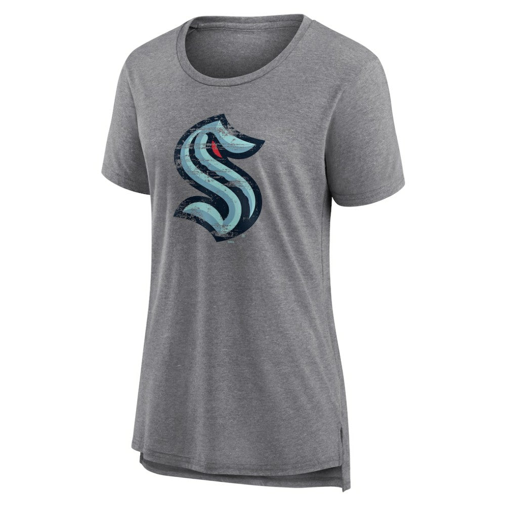 Seattle Kraken Women's Heritage Custom Tri-Blend T-Shirt