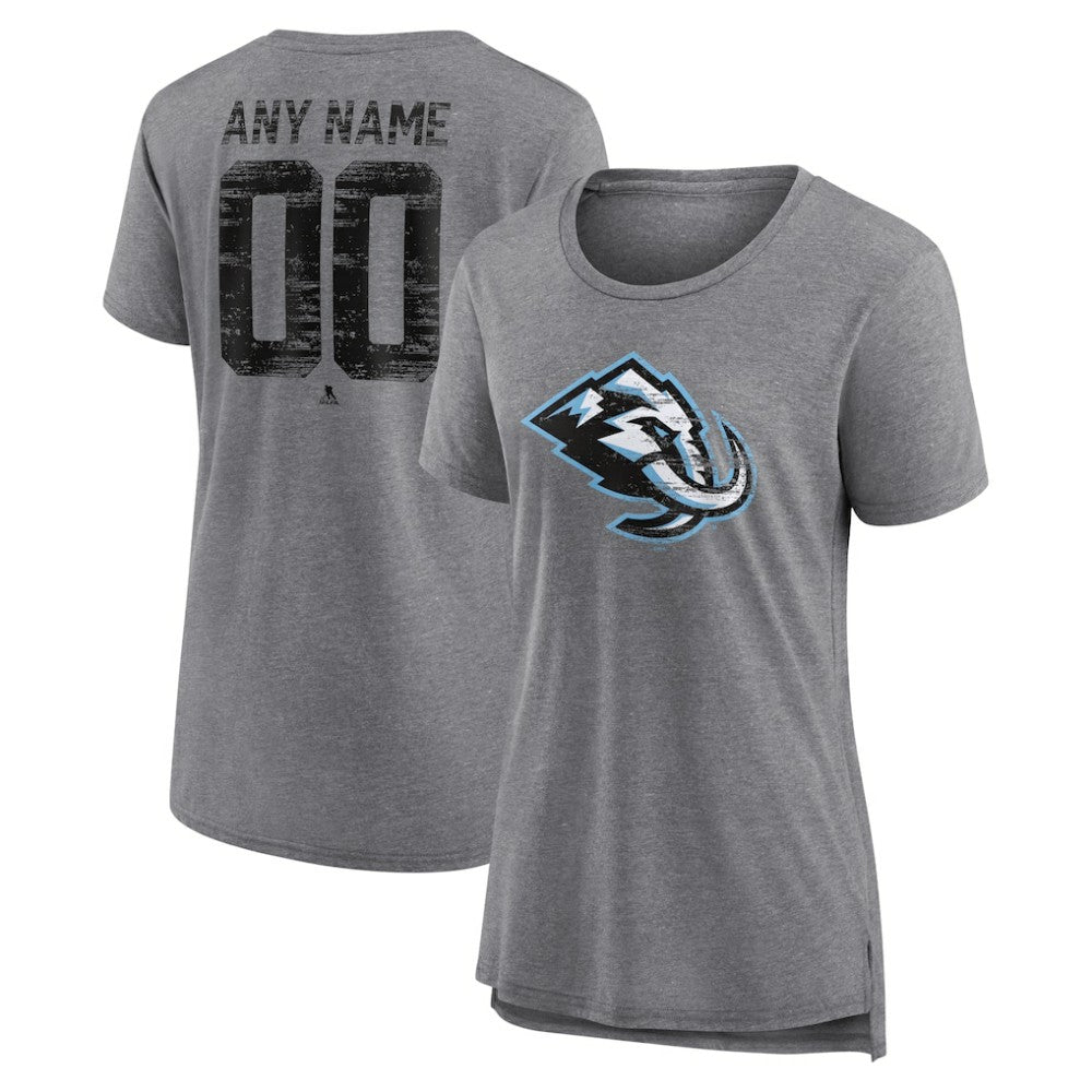 Utah Mammoth Women's Heritage Custom Tri-Blend T-Shirt