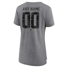 Vegas Golden Knights Women's Heritage Custom Tri-Blend T-Shirt