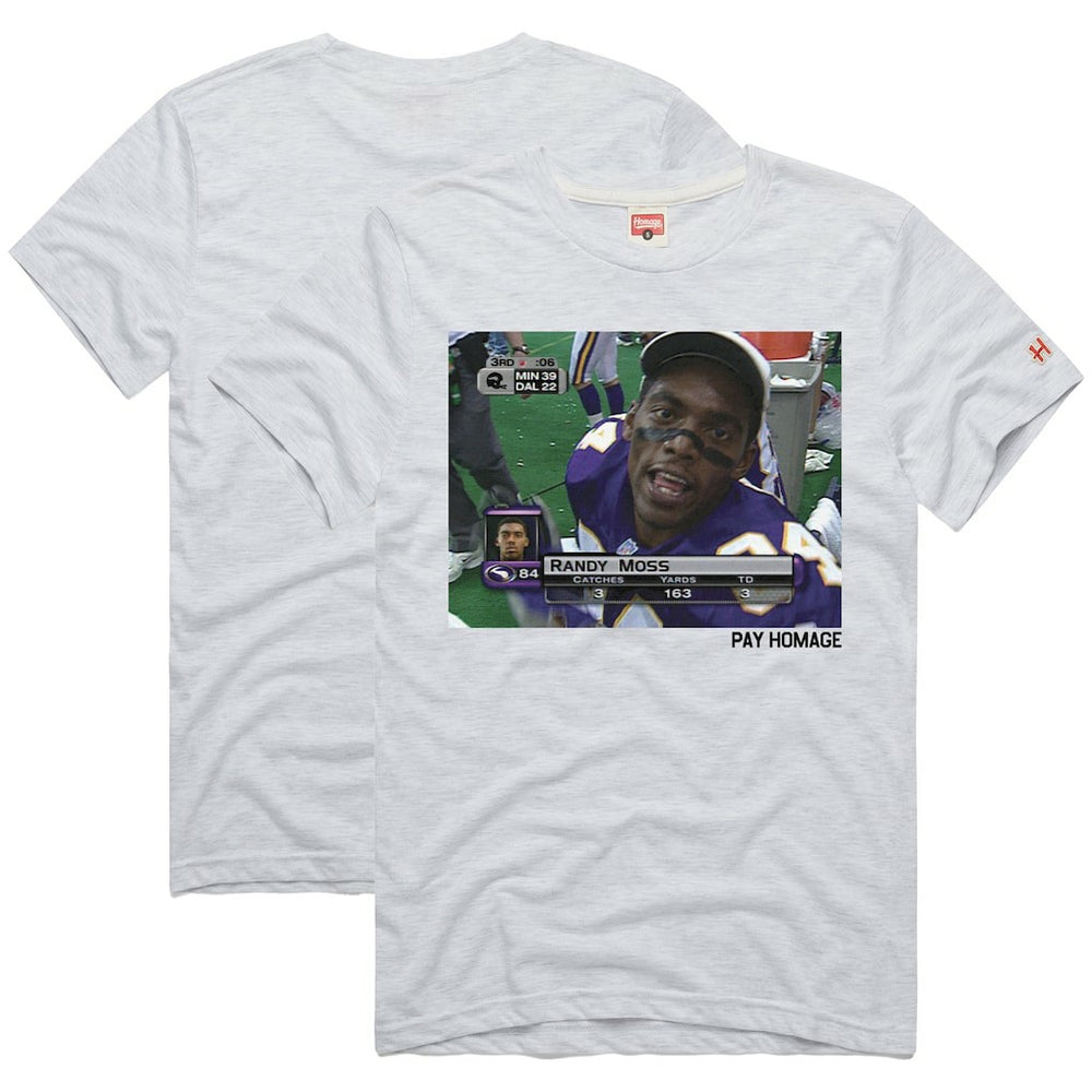 NFL Minnesota Vikings Randy Moss  Homage Unisex Pay Homage Tri-Blend T-Shirt