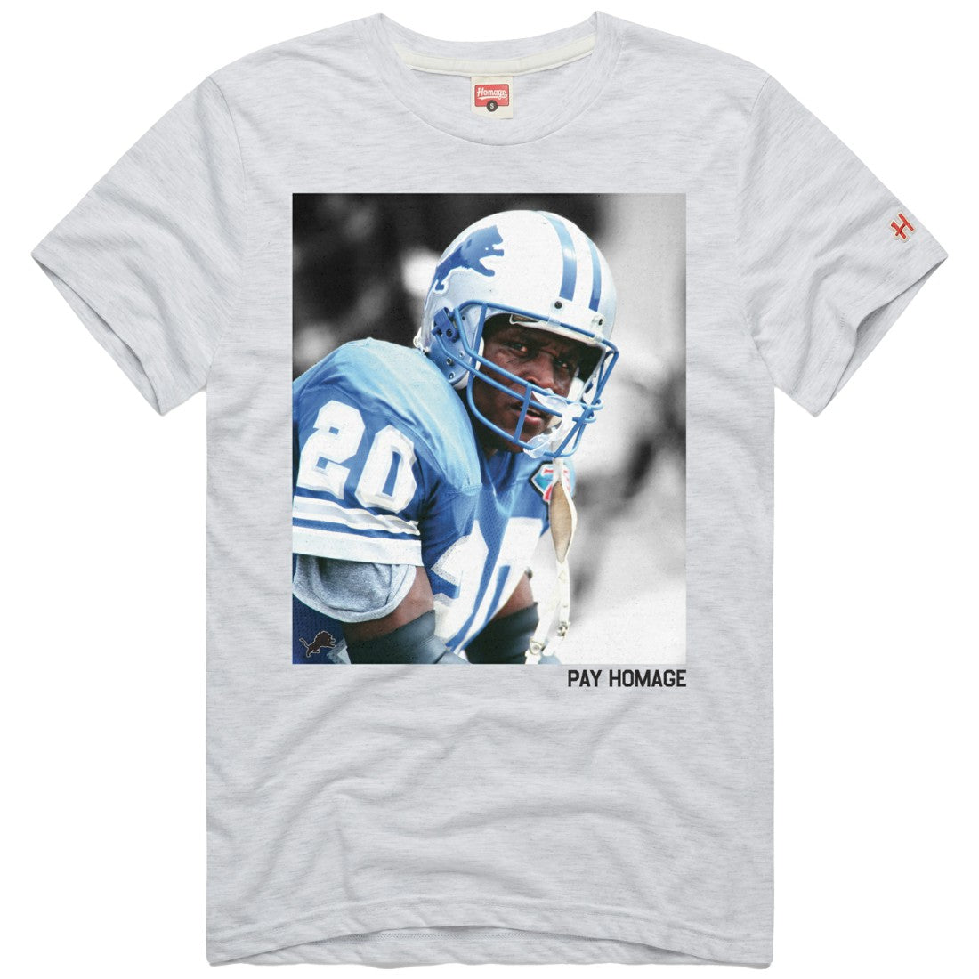 NFL Detroit Lions Barry Sanders  Homage Unisex Pay Homage Tri-Blend T-Shirt