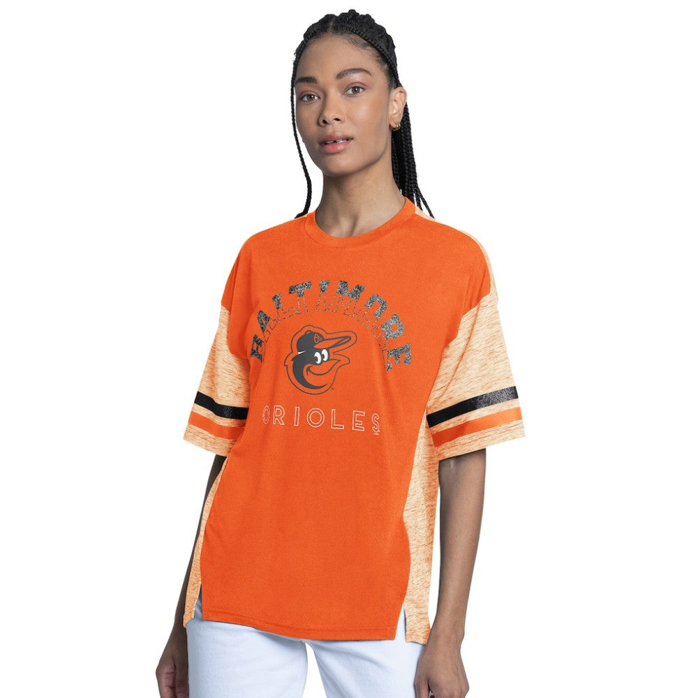 Baltimore Orioles G-III 4Her by Carl Banks Women's Off-Season Oversized Top - Orange