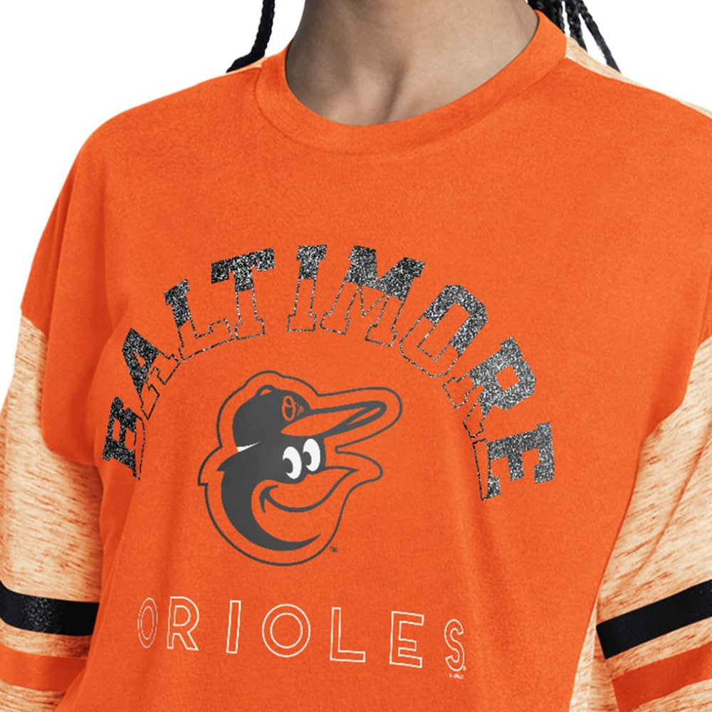Baltimore Orioles G-III 4Her by Carl Banks Women's Off-Season Oversized Top - Orange