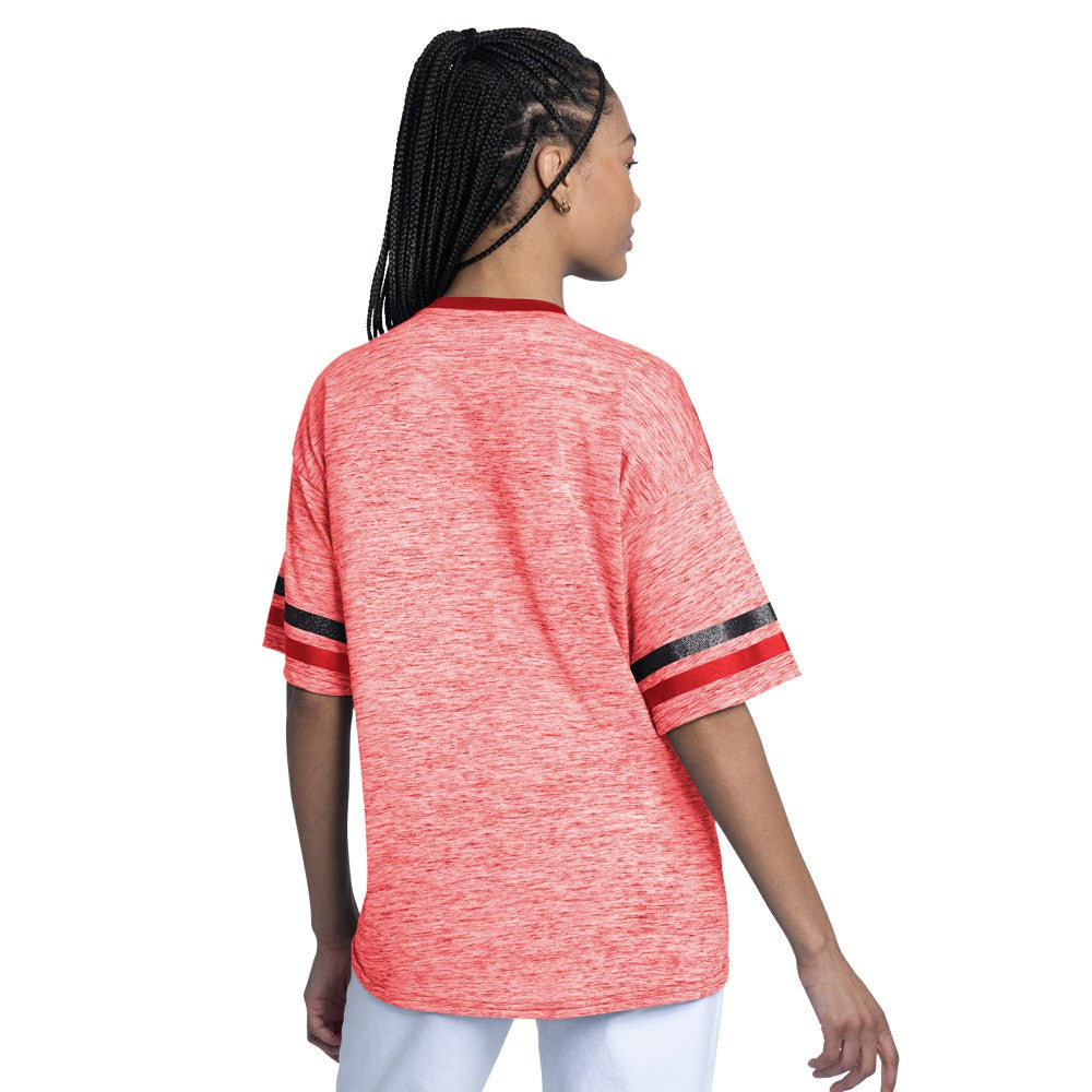 Cincinnati Reds G-III 4Her by Carl Banks Women's Off-Season Oversized Top - Red
