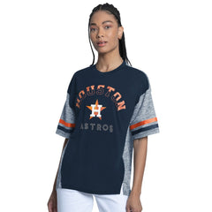 Houston Astros G-III 4Her by Carl Banks Women's Off-Season Oversized Top - Navy