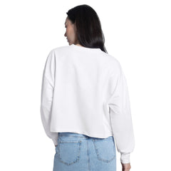 Los Angeles Dodgers G-III 4Her by Carl Banks Women's Bleachers Cropped Pullover Sweatshirt - White