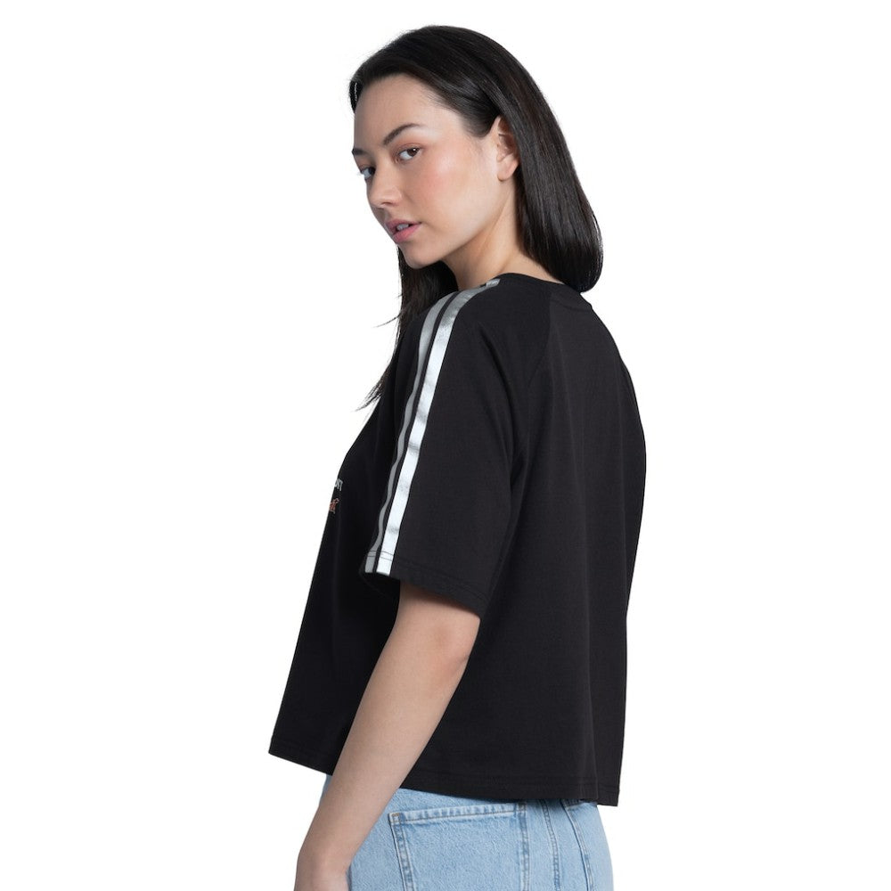 Detroit Tigers G-III 4Her by Carl Banks Women's Classic Play Cropped T-Shirt - Black