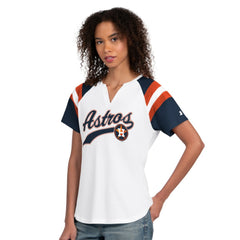 Houston Astros Starter Women's Game On Notch Neck T-Shirt - White