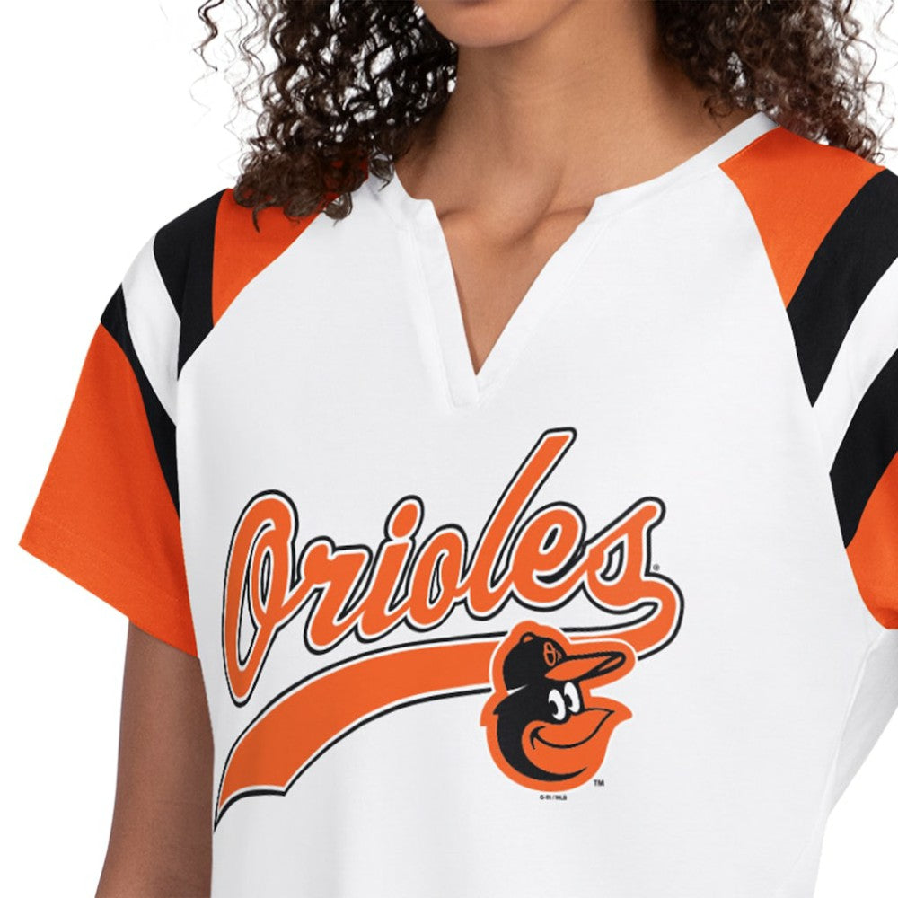 Baltimore Orioles Starter Women's Game On Notch Neck T-Shirt - White