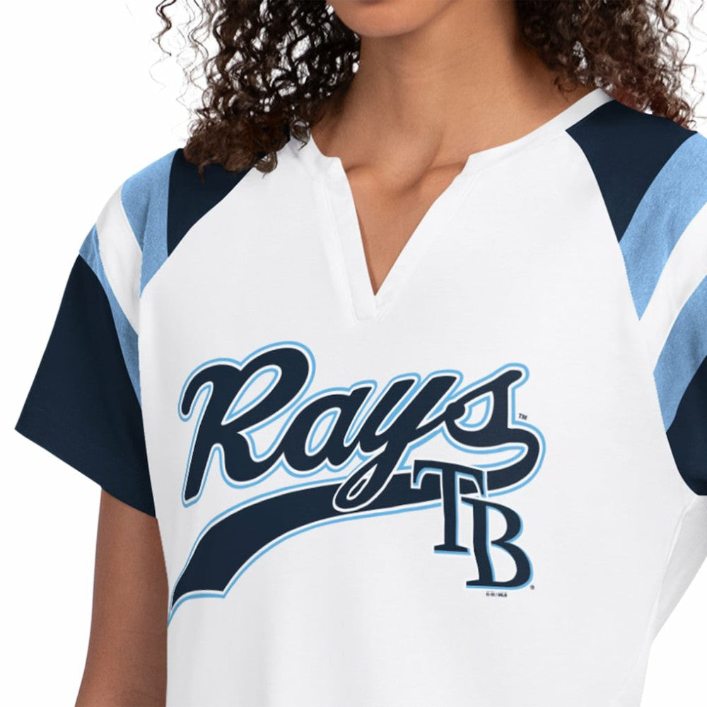 Tampa Bay Rays Starter Women's Game On Notch Neck T-Shirt - White