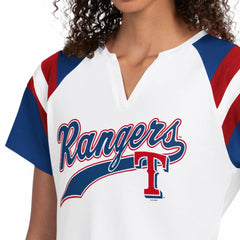 Texas Rangers Starter Women's Game On Notch Neck T-Shirt - White