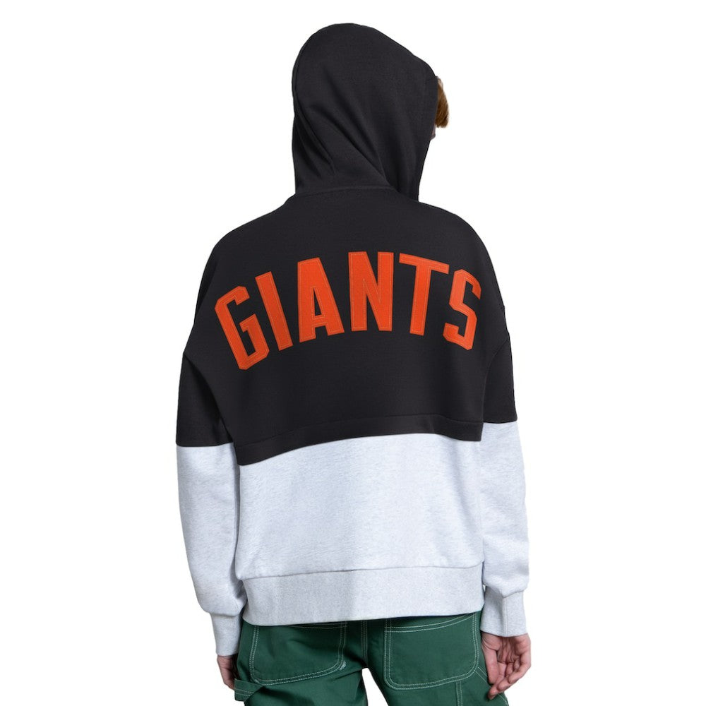San Francisco Giants Starter Women's Wishbone Full-Zip Hoodie - Black/Heather Gray