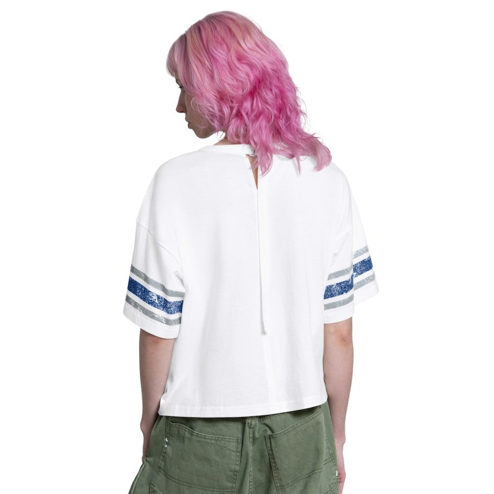 Los Angeles Dodgers Starter Women's Cropped Hurry Up Offense T-Shirt - White
