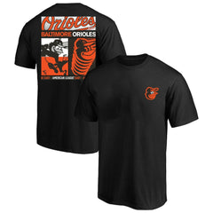 Baltimore Orioles Profile Big & Tall Two-Sided Graphic T-Shirt - Black