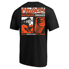 Baltimore Orioles Profile Big & Tall Two-Sided Graphic T-Shirt - Black
