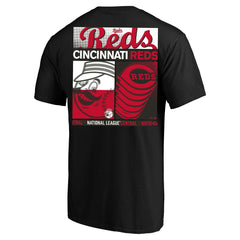 Cincinnati Reds Profile Big & Tall Two-Sided Graphic T-Shirt - Black