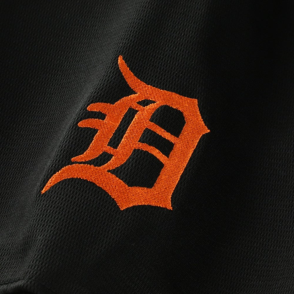 Detroit Tigers Big & Tall Pop Texture V-Neck T-Shirt - Black
