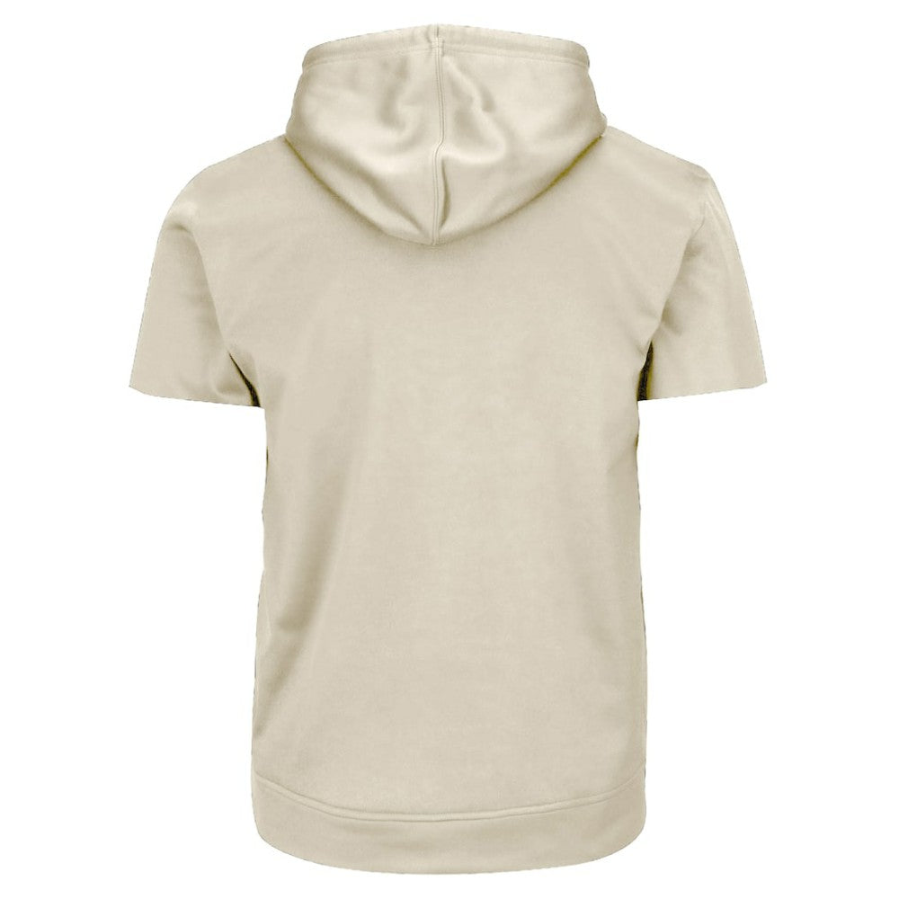 Chicago Cubs Profile Big & Tall Contrast Short Sleeve Hoodie - Cream