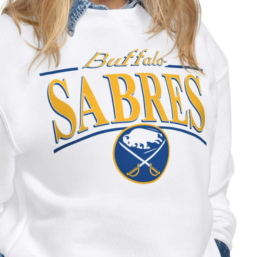 Buffalo Sabres Starter Women's Arch Stripe Fleece Sweatshirt