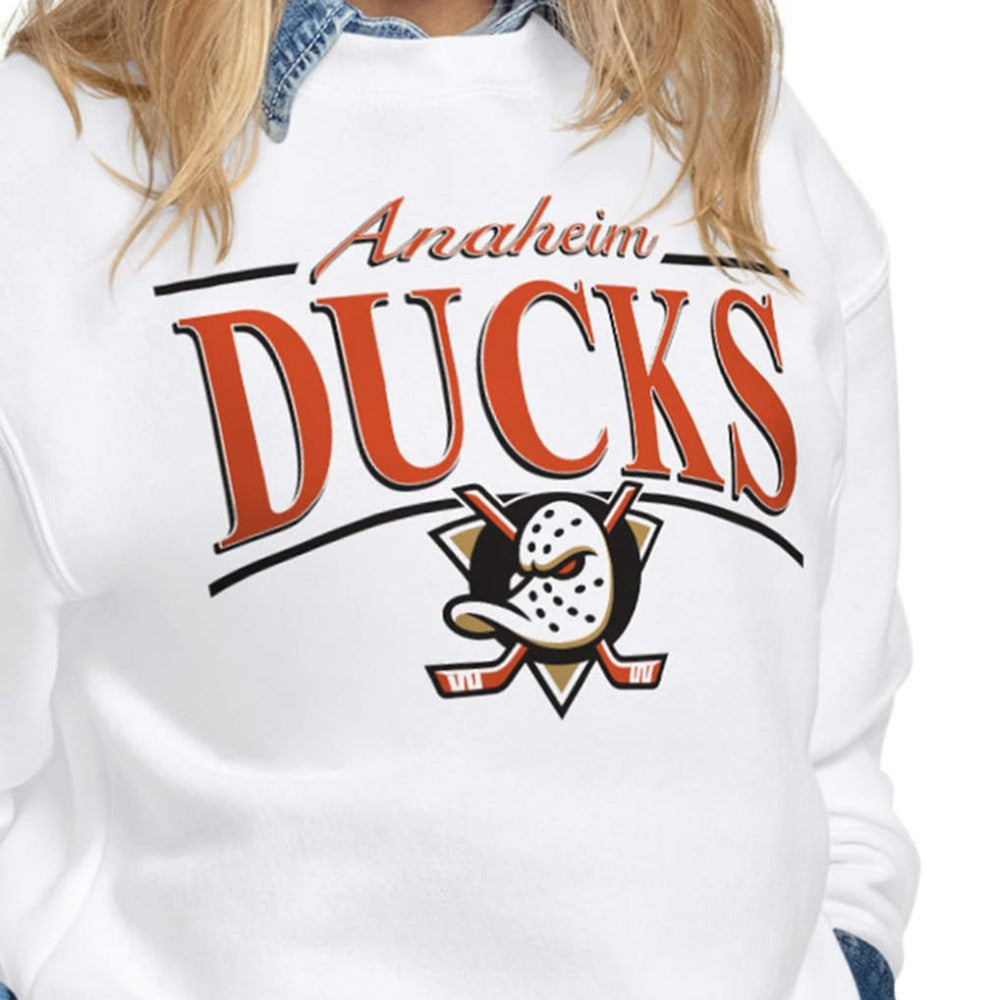 Anaheim Ducks Starter Women's Arch Stripe Fleece Sweatshirt