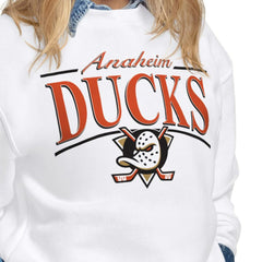 Anaheim Ducks Starter Women's Arch Stripe Fleece Sweatshirt
