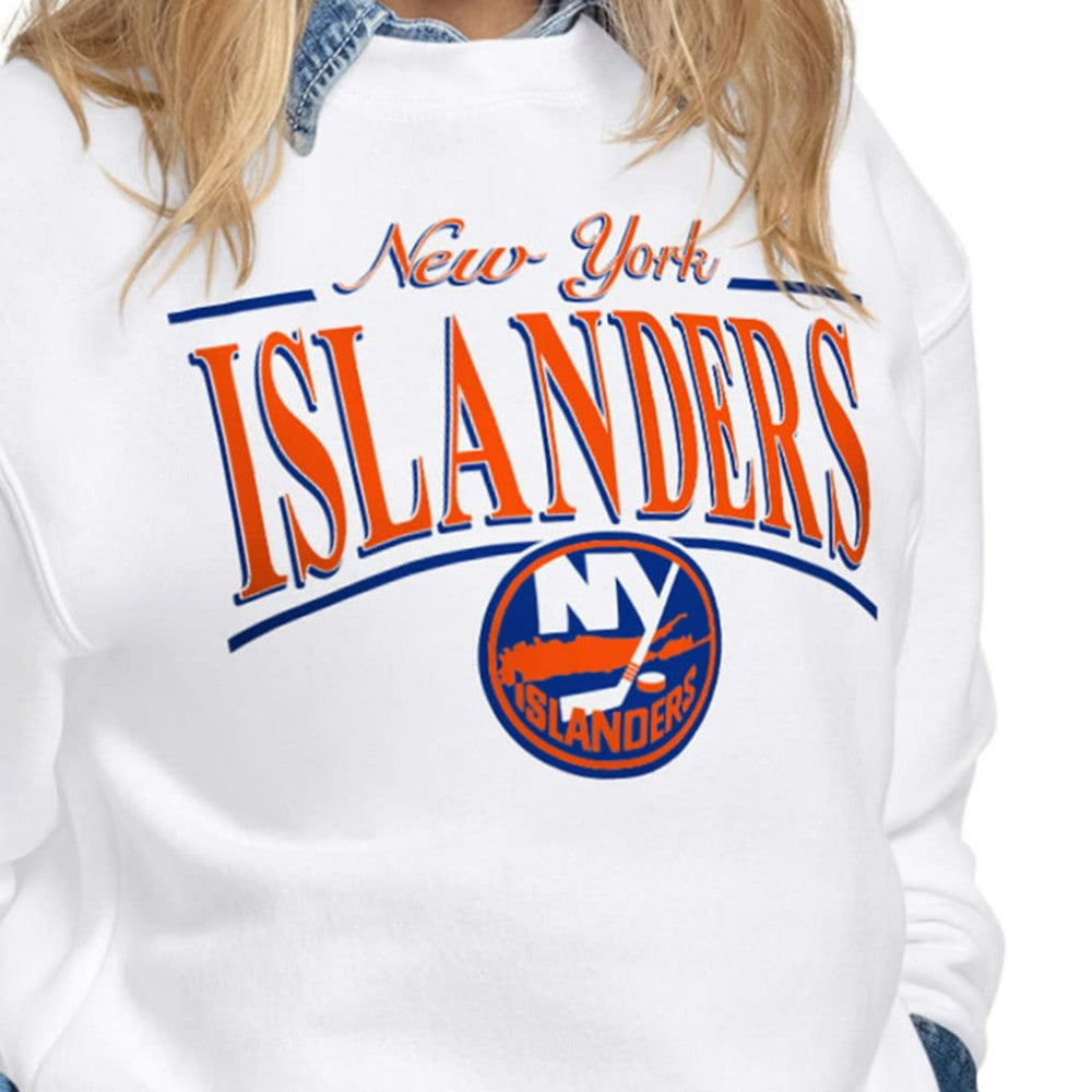 New York Islanders Starter Women's Arch Stripe Fleece Sweatshirt