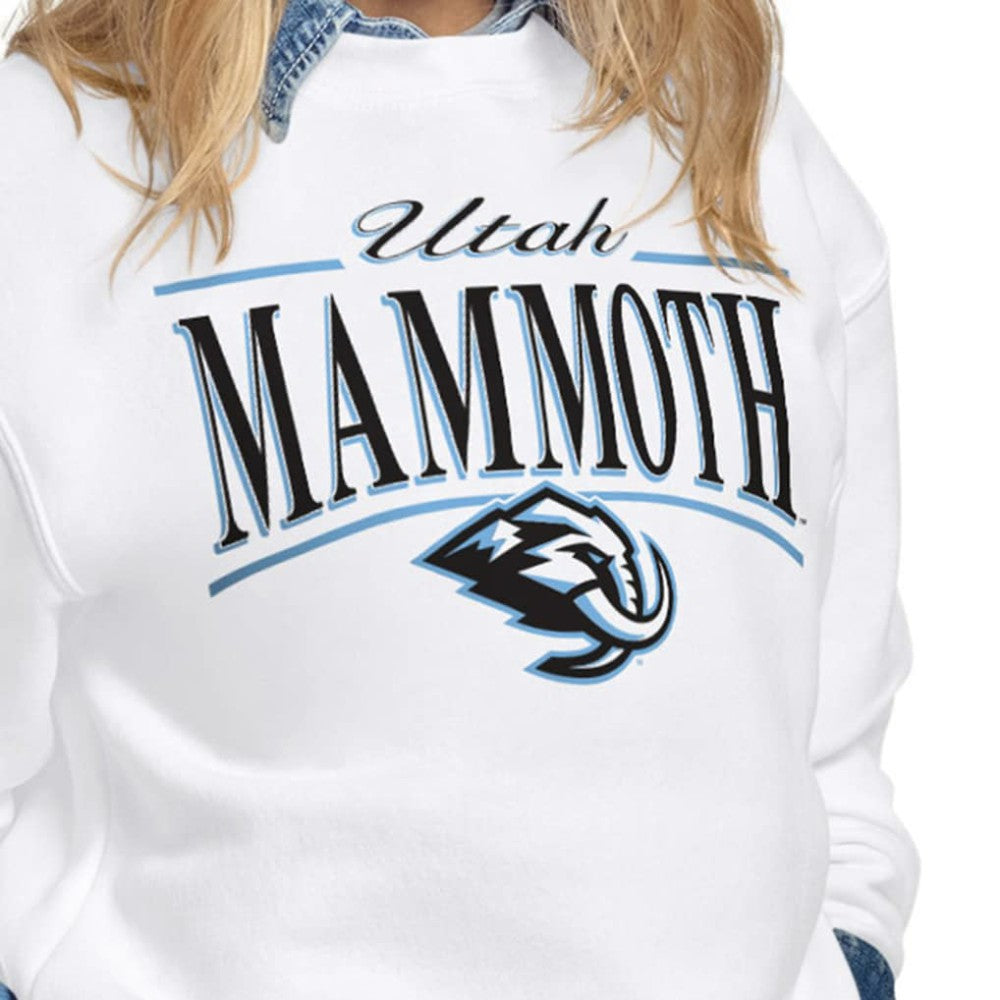 Utah Mammoth Starter Women's Arch Stripe Fleece Sweatshirt
