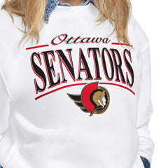 Ottawa Senators Starter Women's Arch Stripe Fleece Sweatshirt