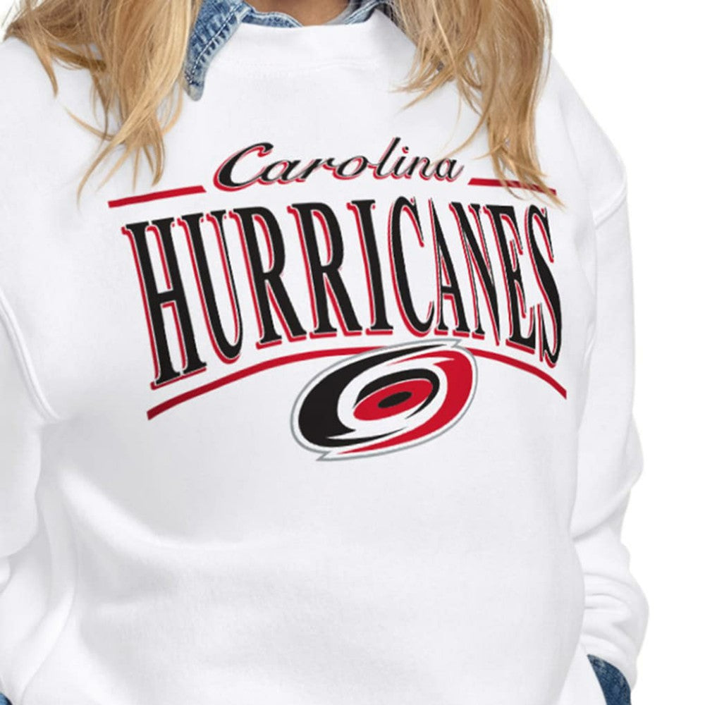 Carolina Hurricanes Starter Women's Arch Stripe Fleece Sweatshirt