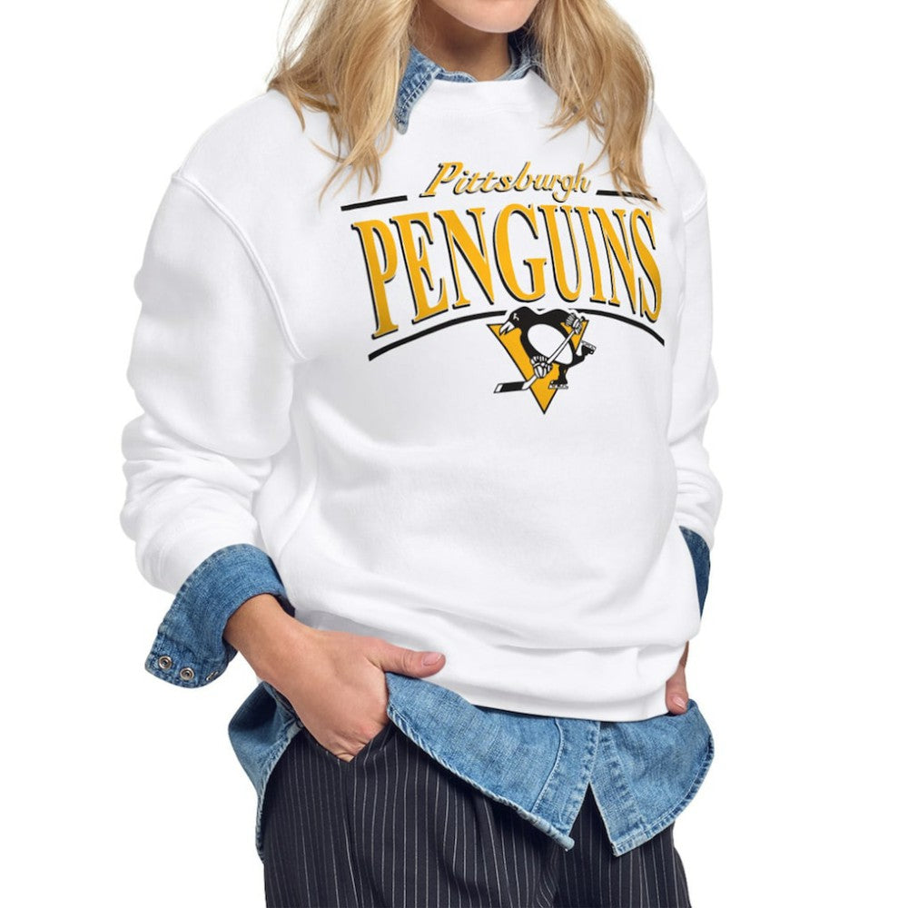 Pittsburgh Penguins Starter Women's Arch Stripe Fleece Sweatshirt