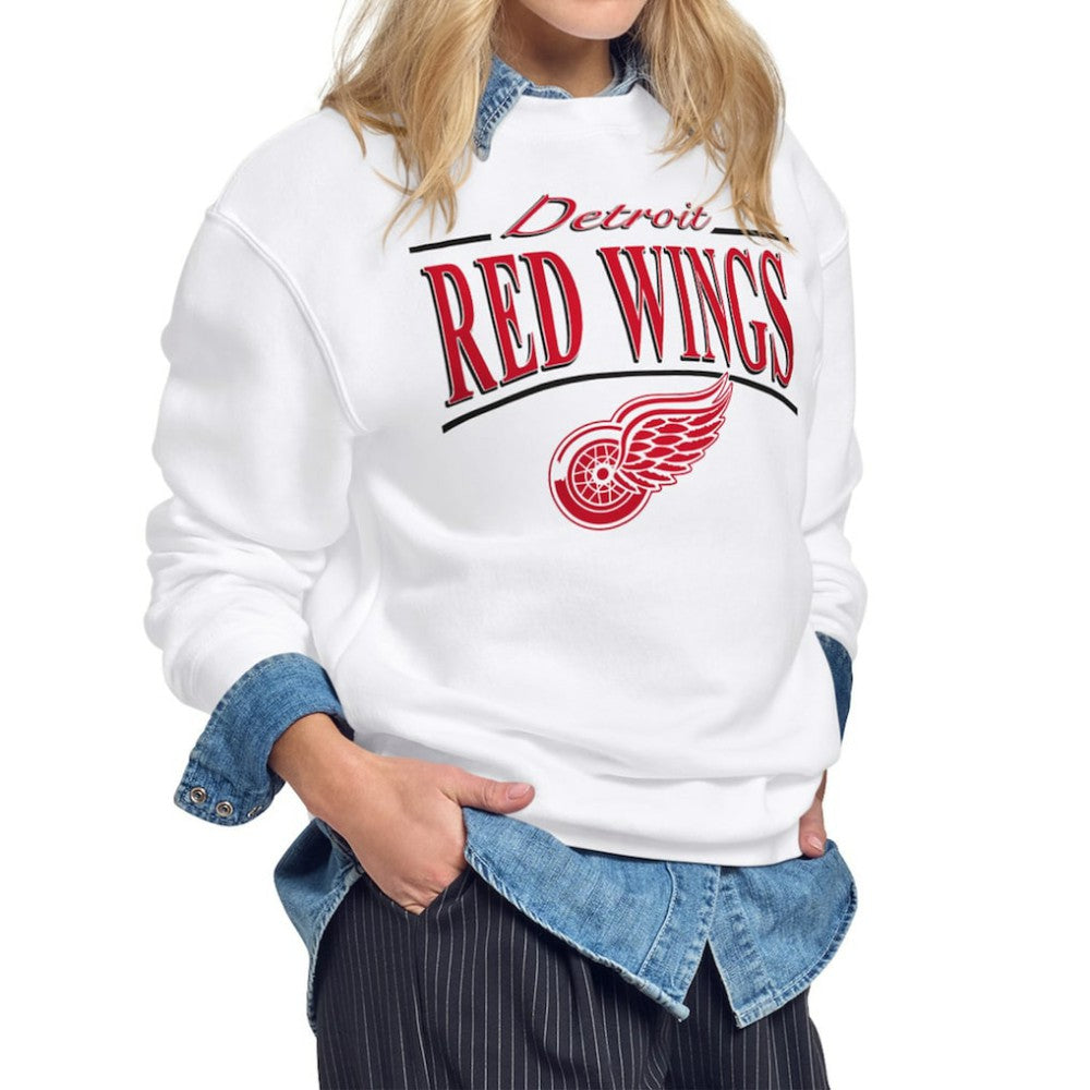 Detroit Red Wings Starter Women's Arch Stripe Fleece Sweatshirt