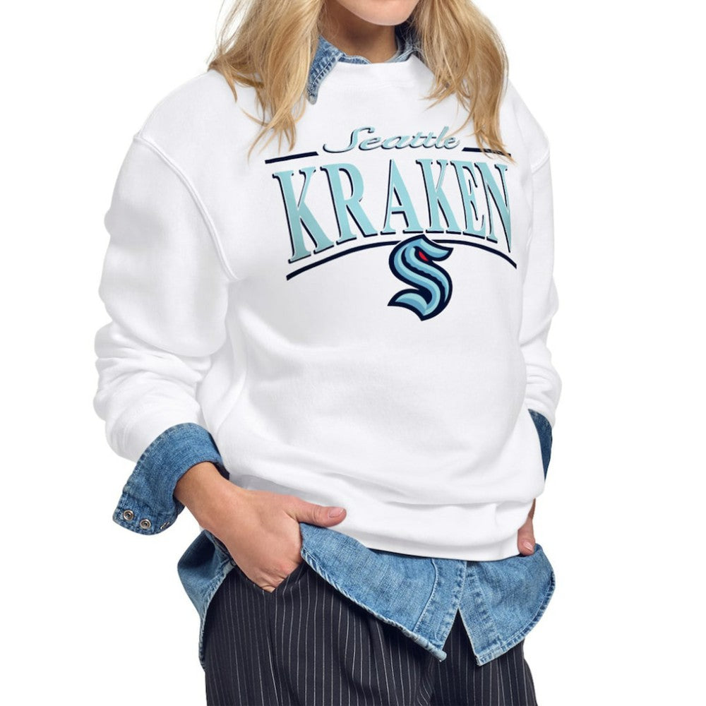 Seattle Kraken Starter Women's Arch Stripe Fleece Sweatshirt
