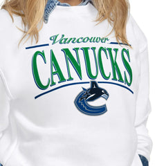 Vancouver Canucks Starter Women's Arch Stripe Fleece Sweatshirt