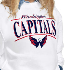 Washington Capitals Starter Women's Arch Stripe Fleece Sweatshirt
