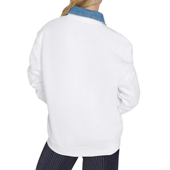 Edmonton Oilers Starter Women's Arch Stripe Fleece Sweatshirt
